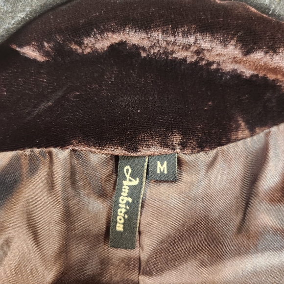 Vintage Ambition Velvet Silk Blend Jacket Size Medium - Picture 4 of 7